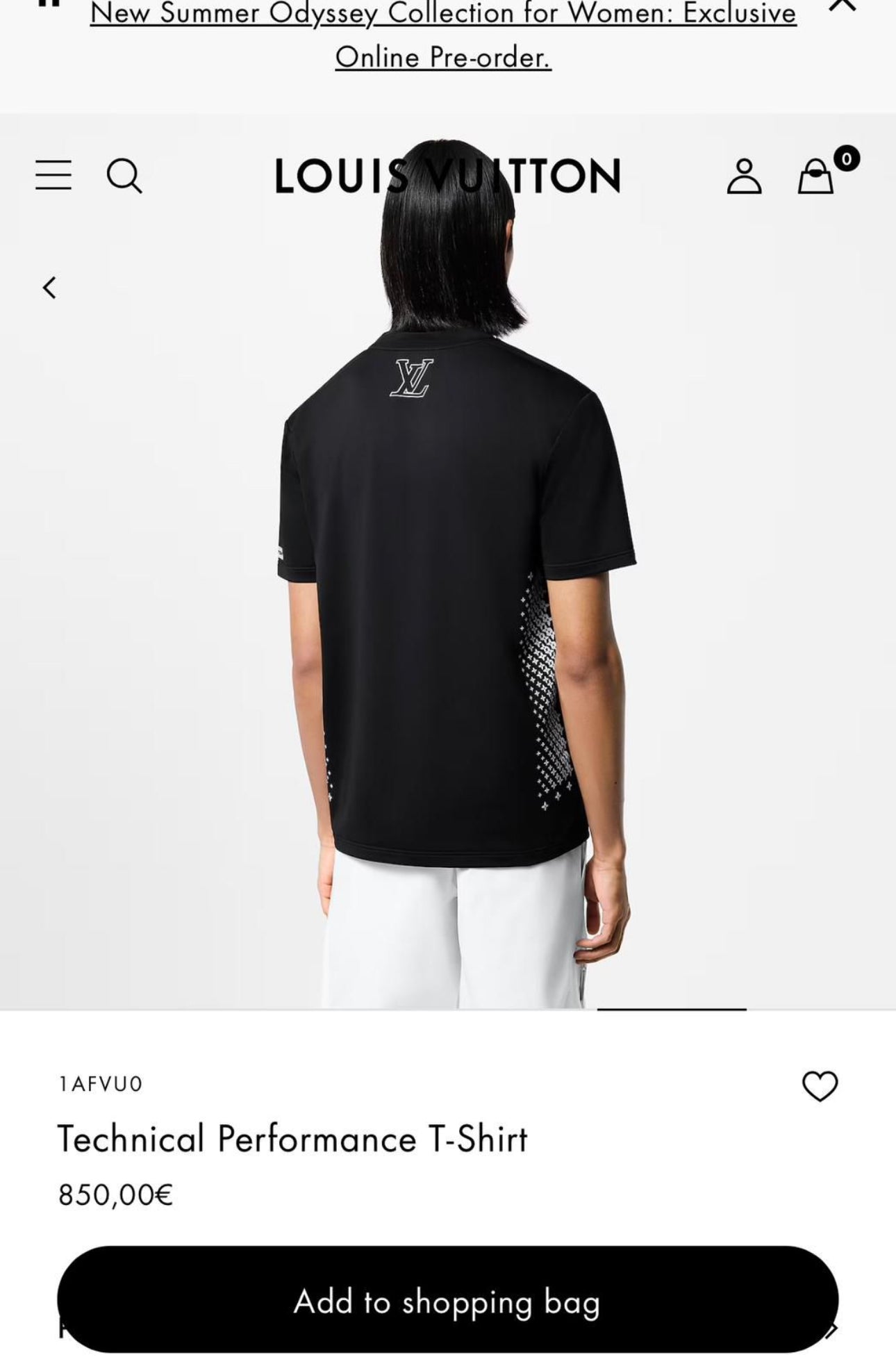 Camiseta Louis Vuitton F1 0400
