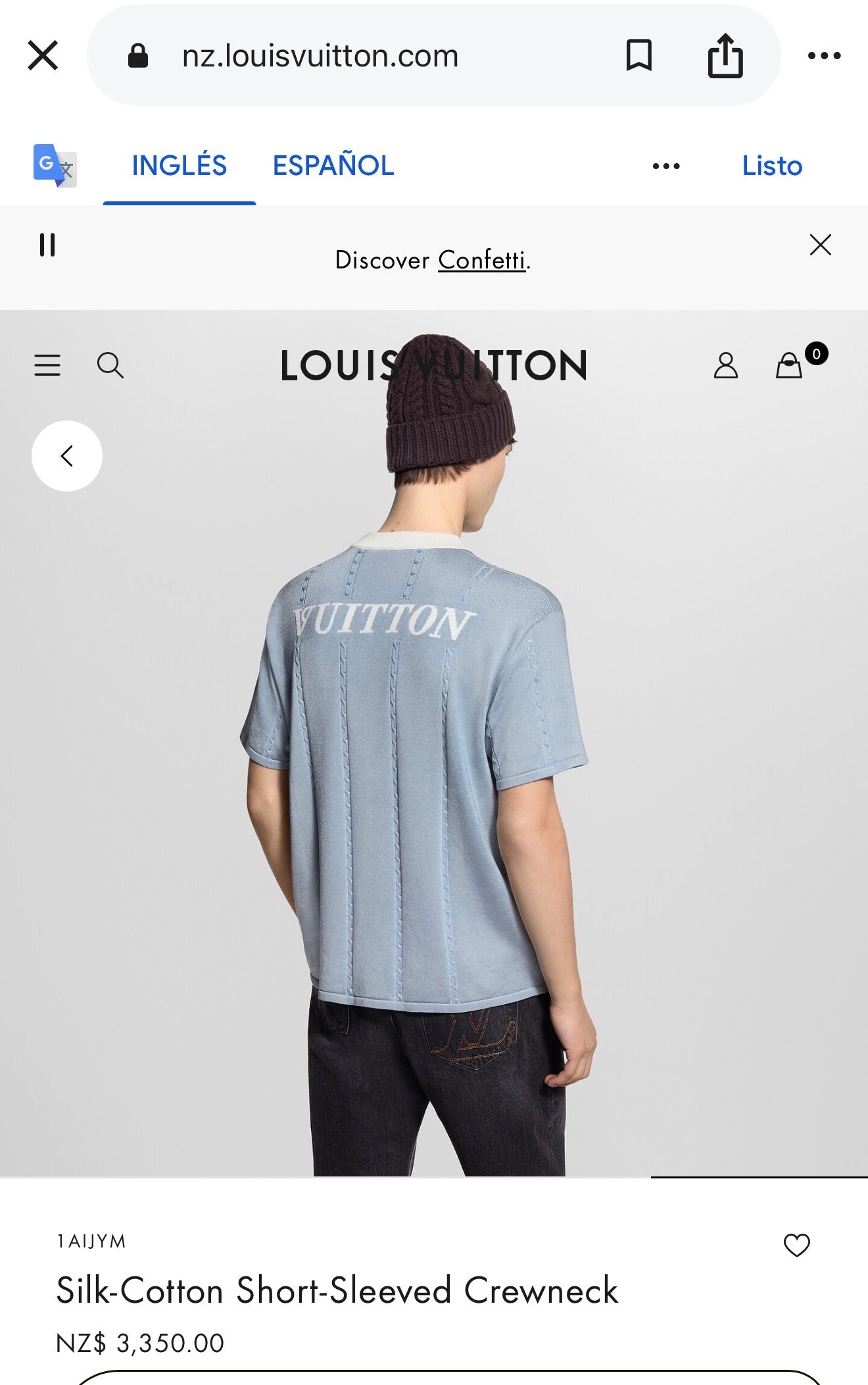 Camiseta Louis Vuitton 1011
