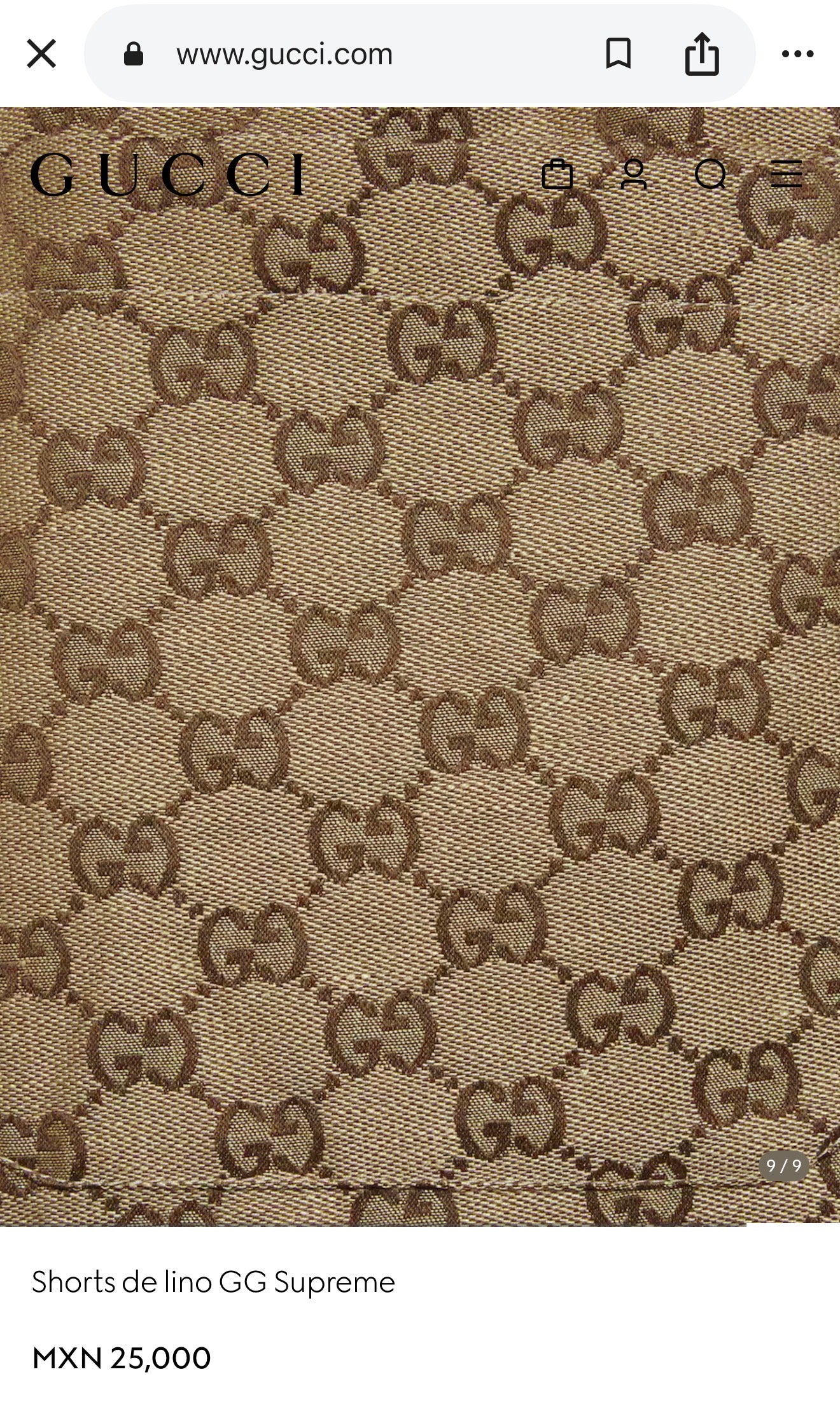 Pantaloneta Gucci 009