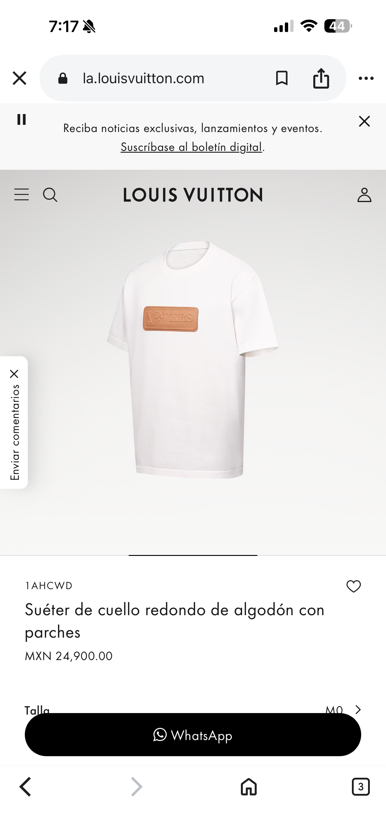 Camiseta tejida Louis Vuitton 071