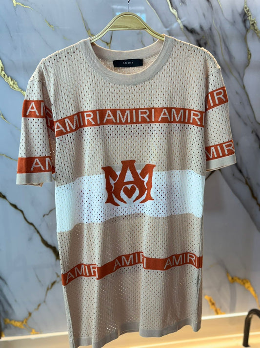 CAMISETA MANGA CORTA DE LINEAS ROJAS