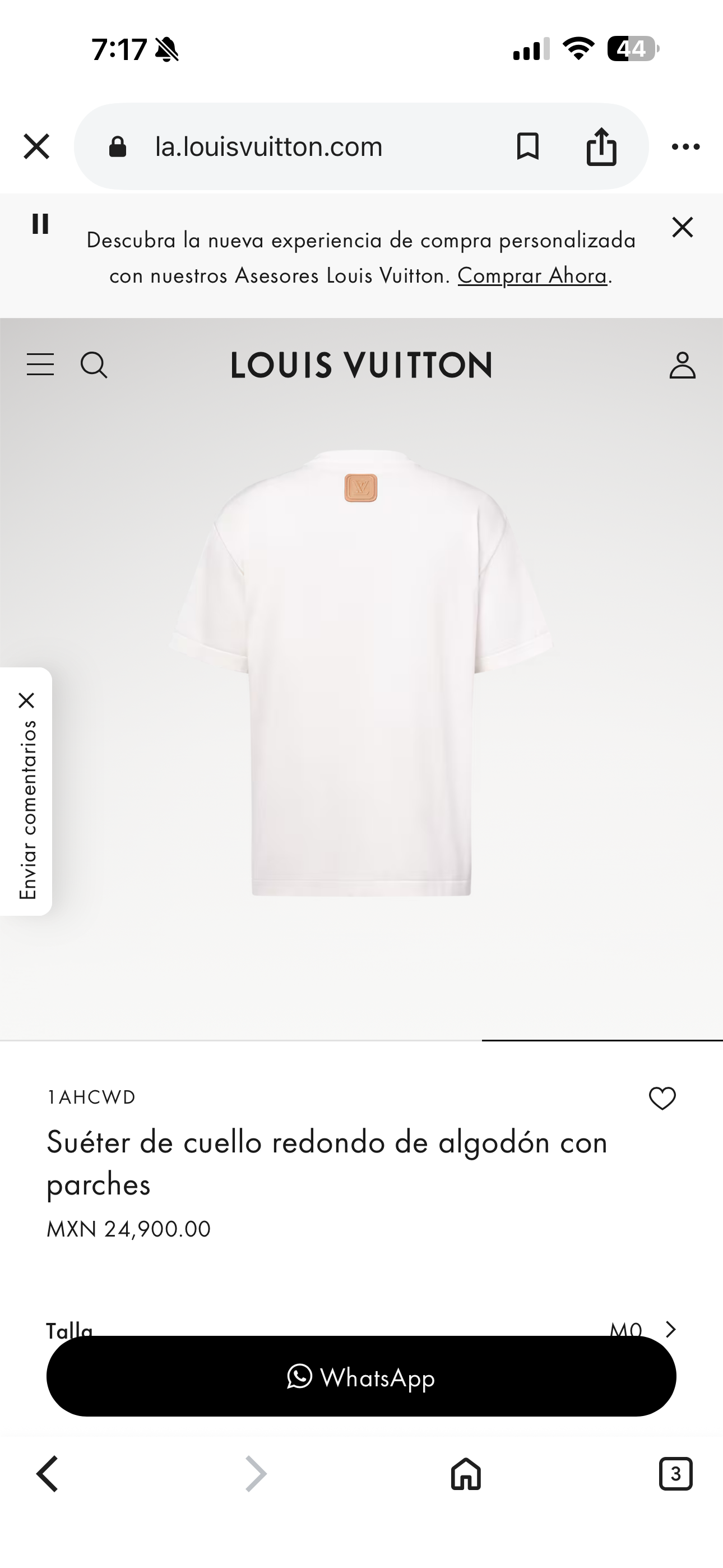 Camiseta tejida Louis Vuitton 071