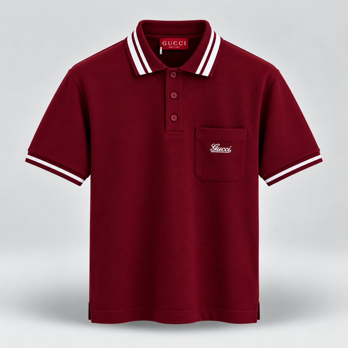 polo gucci vinotinto